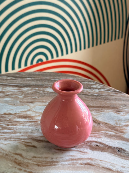 Small Vintage Pink Glazed W.German Pottery Vase, 234-10