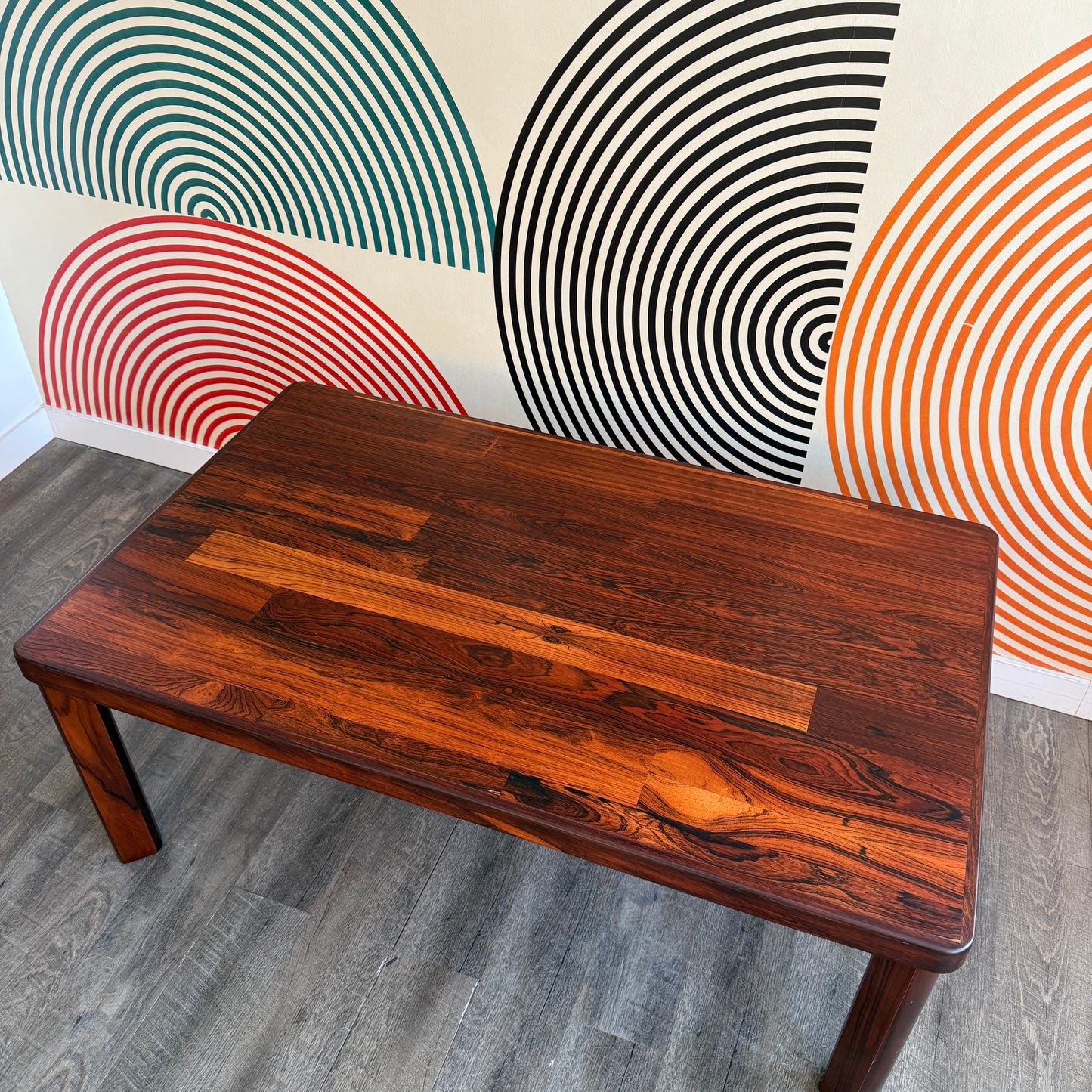 Vintage Rosewood Rectangular Coffee Table