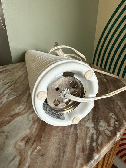 Vintage White Ceramic Ikea “Bista” Table Lamp