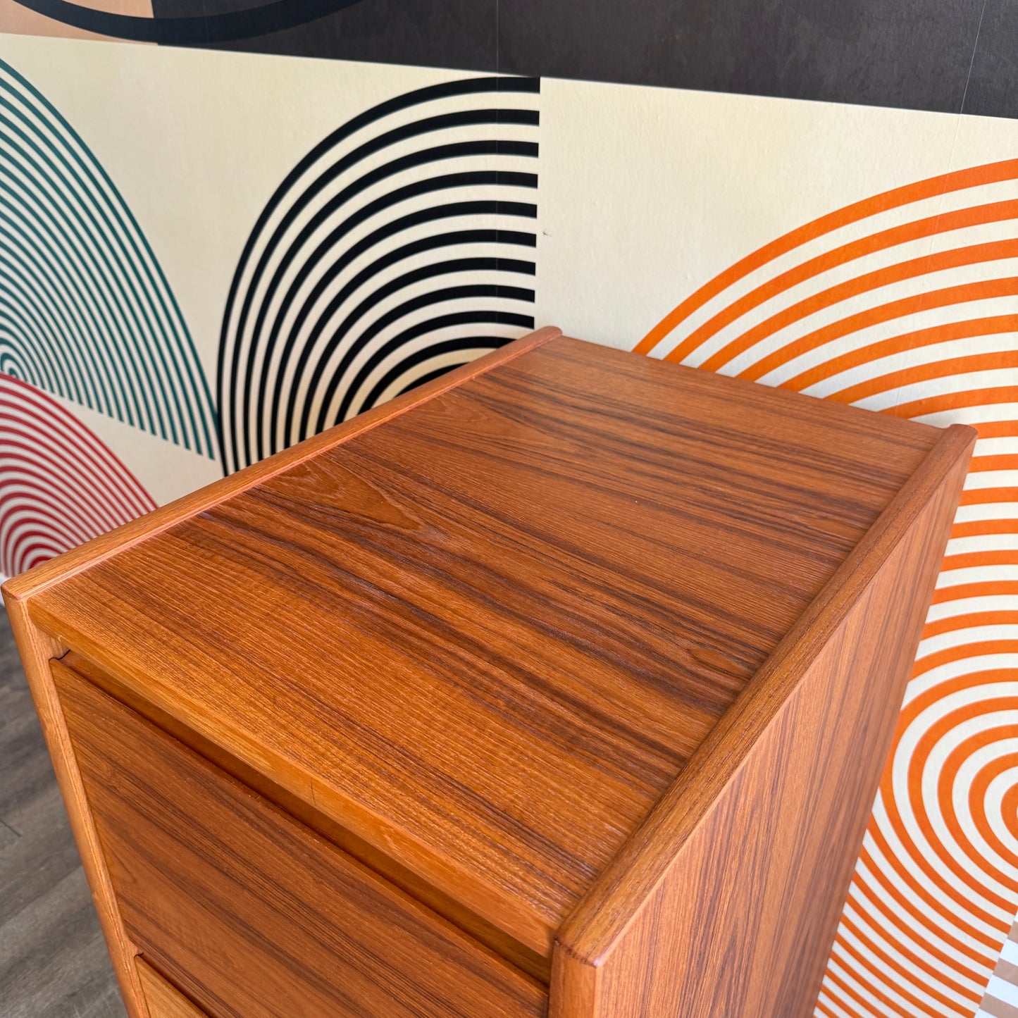 Vintage Teak Filing Cabinet