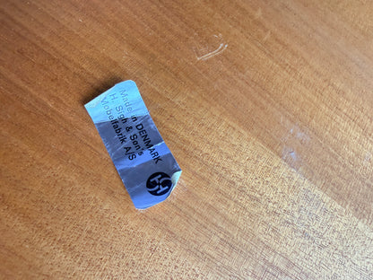 Extendable Round Teak Dining Table by H.Sigh and Sons Mobelfabrik with 2 Leaves