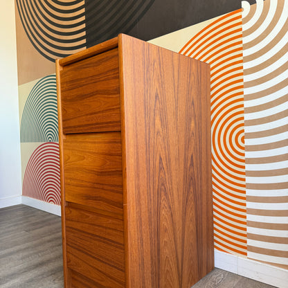 Vintage Teak Filing Cabinet