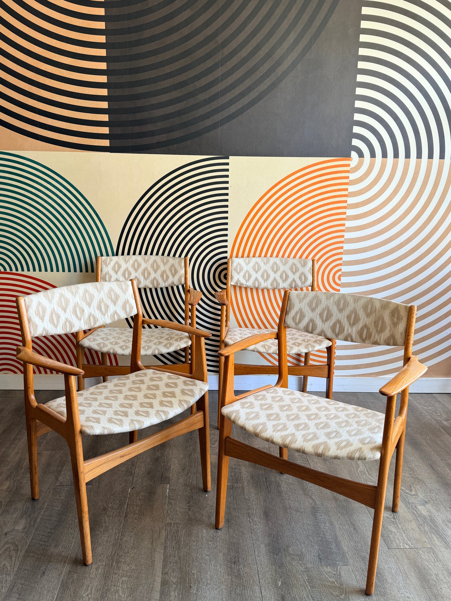 Set of 4 Danish Teak Armchairs by Nova Mobler