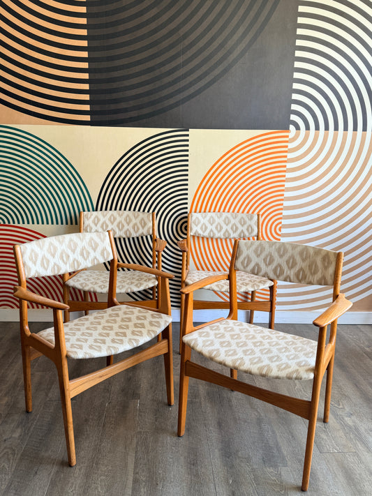 Set of 4 Danish Teak Armchairs by Nova Mobler