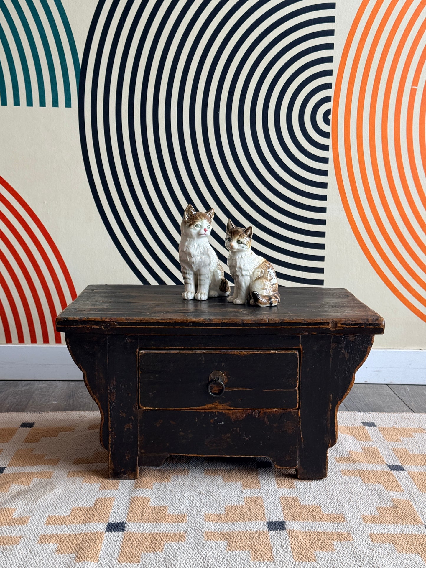Vintage Low Chinese Cabinet