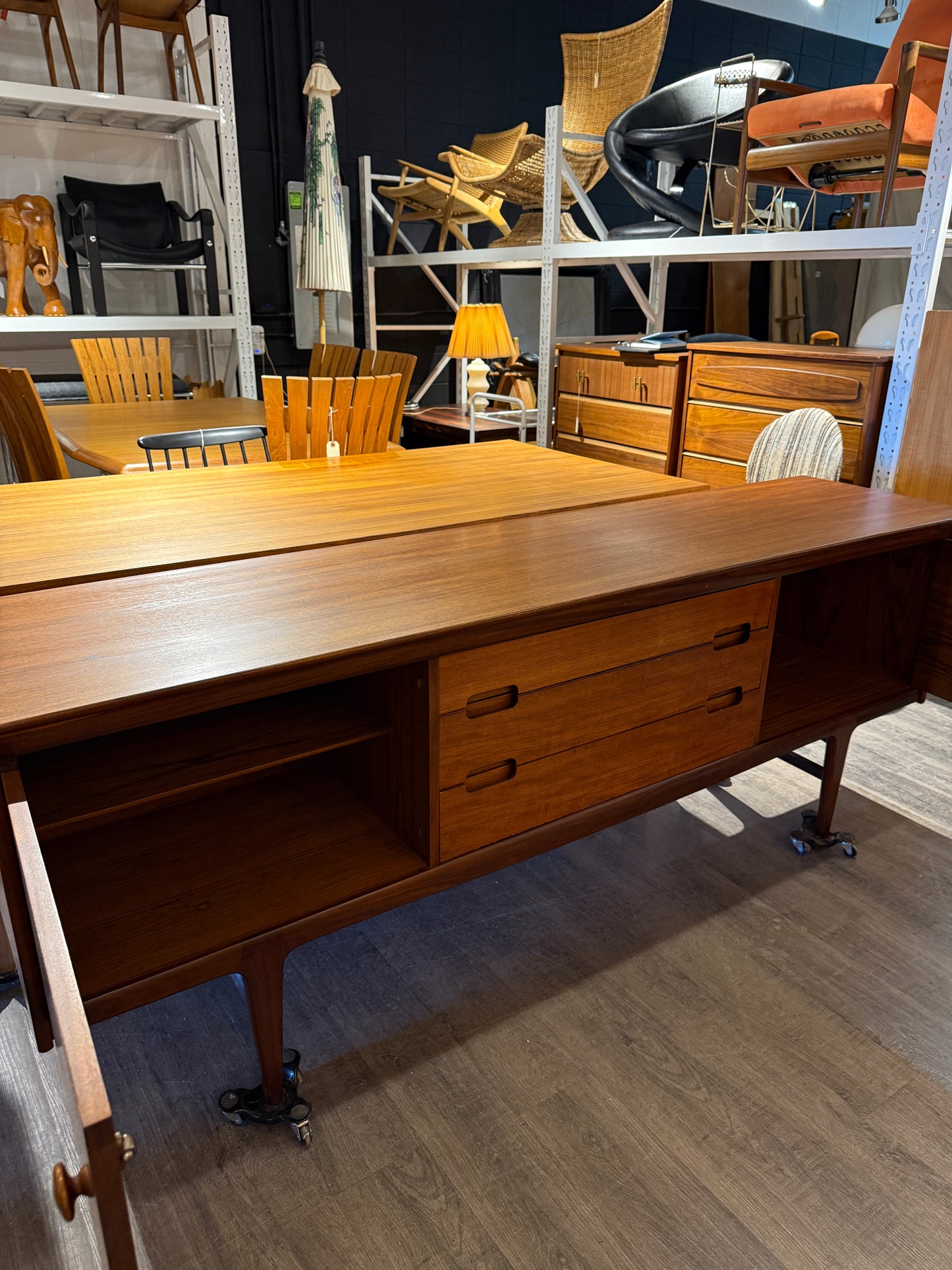 Vintage Teak and Afromosia Teak Sideboard by John Herbert for Younger