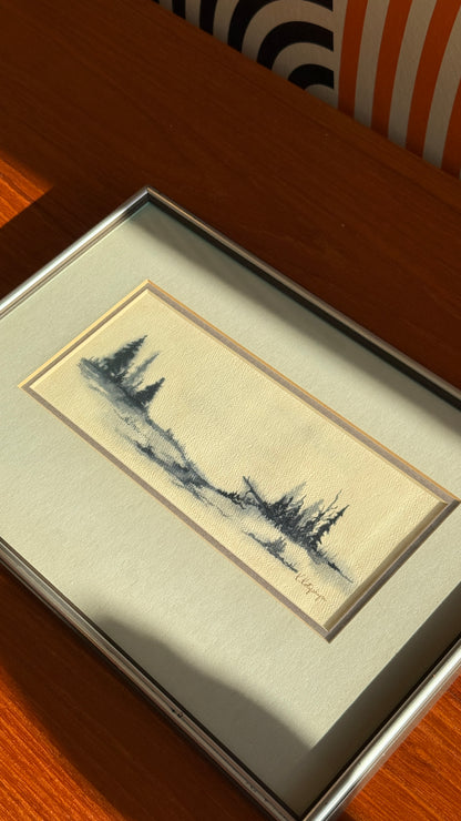 Vintage Signed Landscape Watercolour
