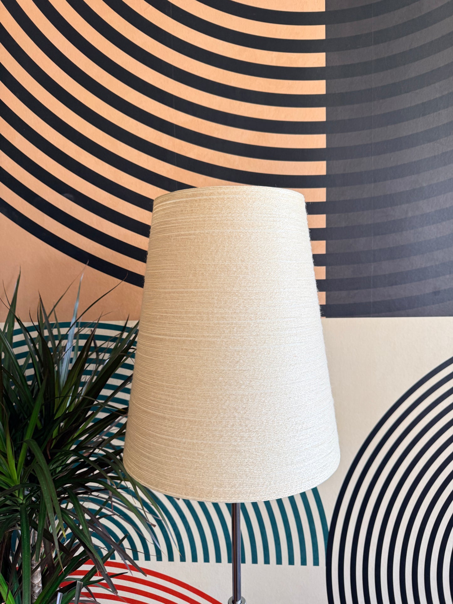 Adjustable Lotte Floor Lamp with the Original Fibreglass Shade