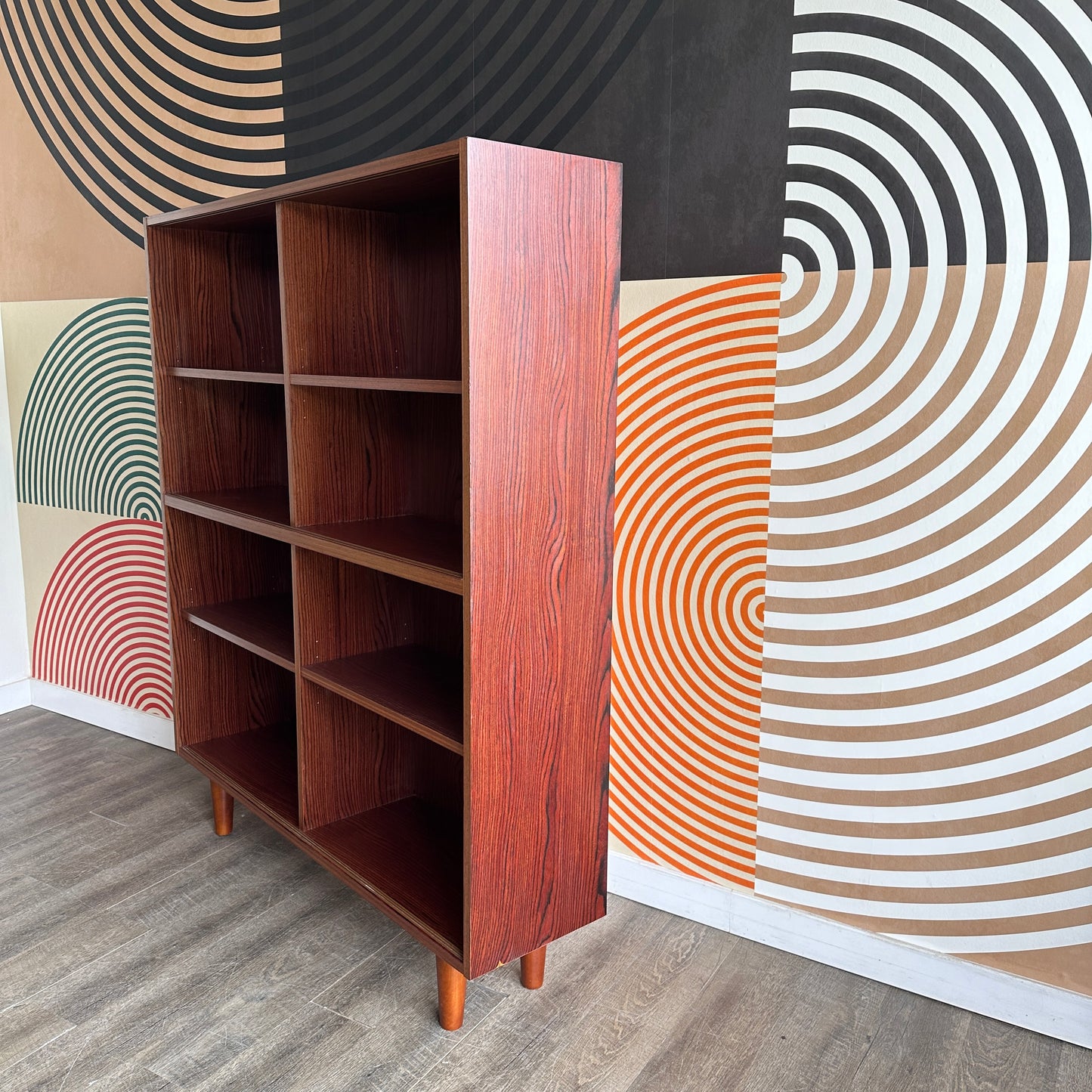 Vintage Rosewood Bookcase (No glass doors)