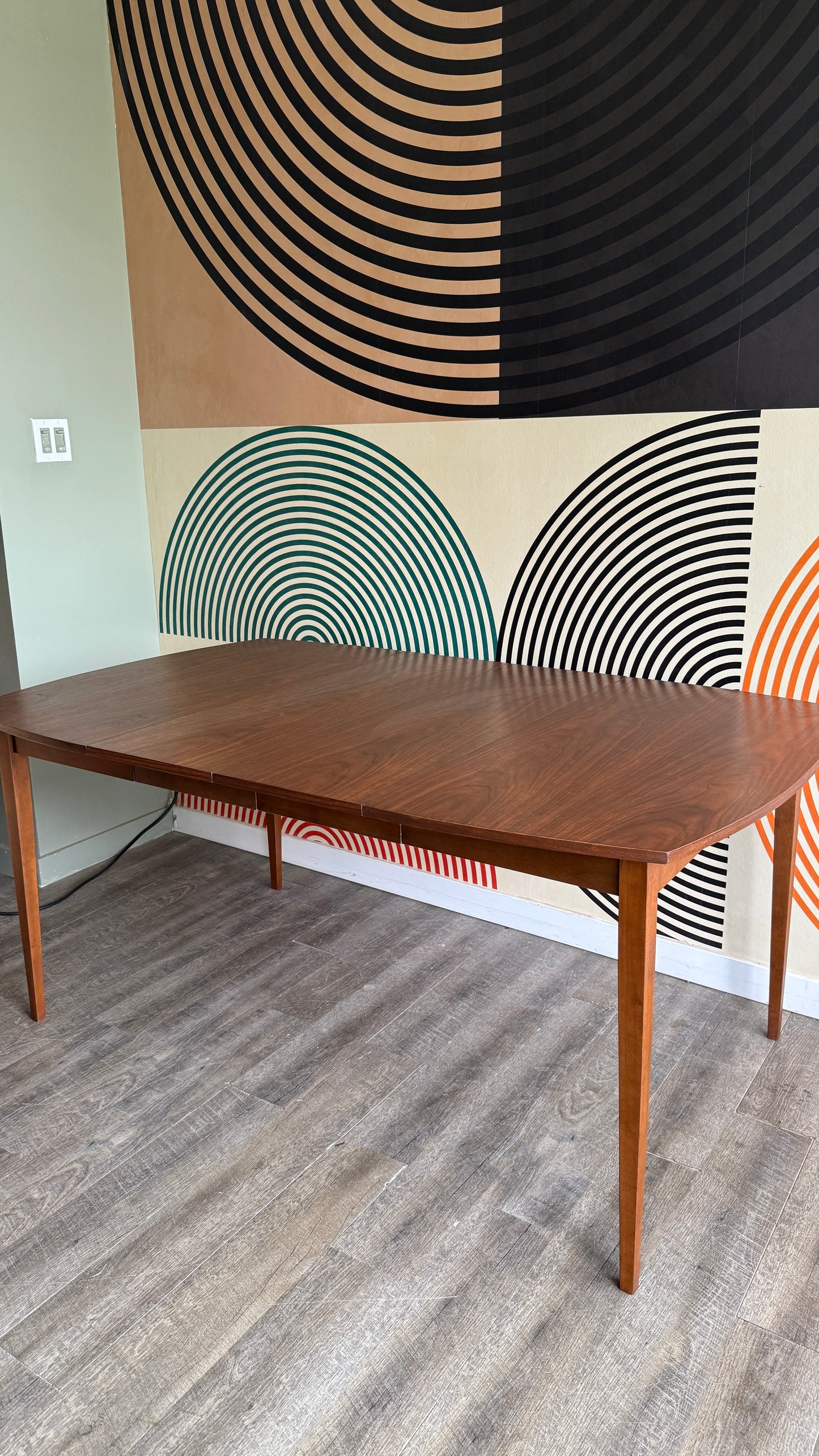 Vintage Walnut Extendable Dining Table