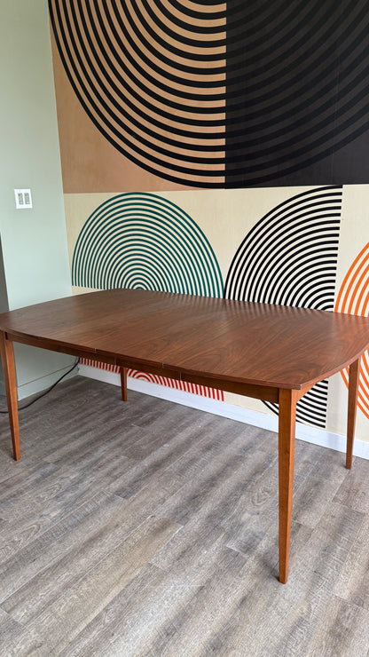 Vintage Walnut Extendable Dining Table