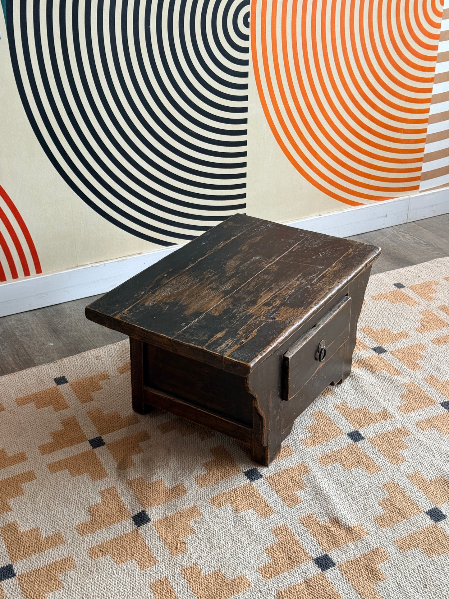 Vintage Low Chinese Cabinet