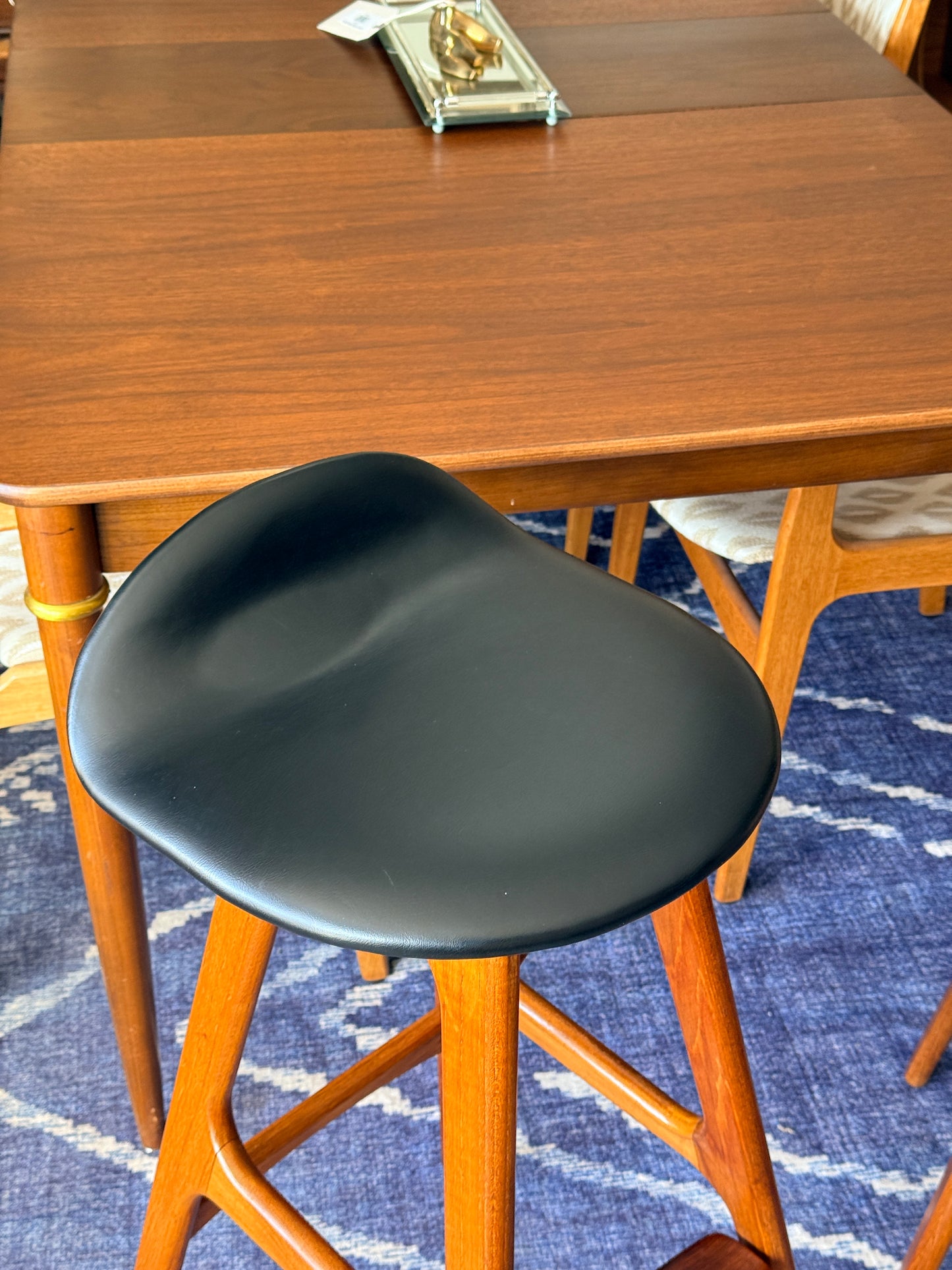 Pair of Vintage Danish Teak Bar Stools by Eric Buch