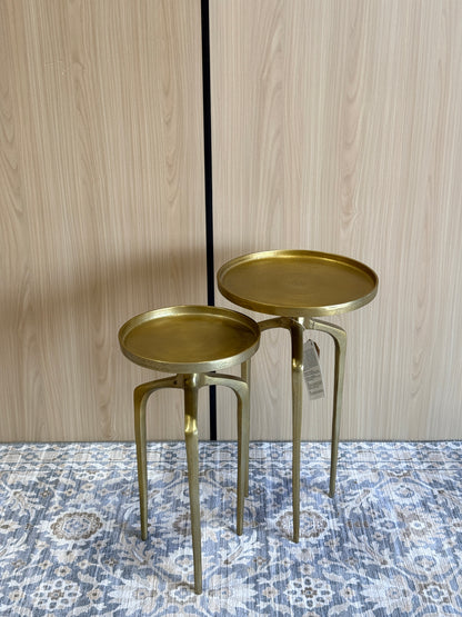 Modern Brass Nesting Tables (Brand New)