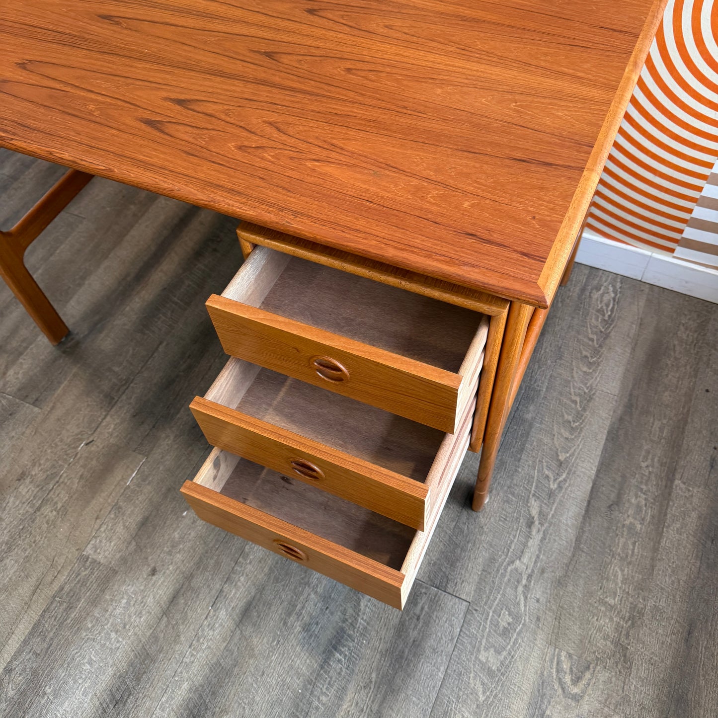 Danish Teak Desk by Gasvig Møbler, 1960s