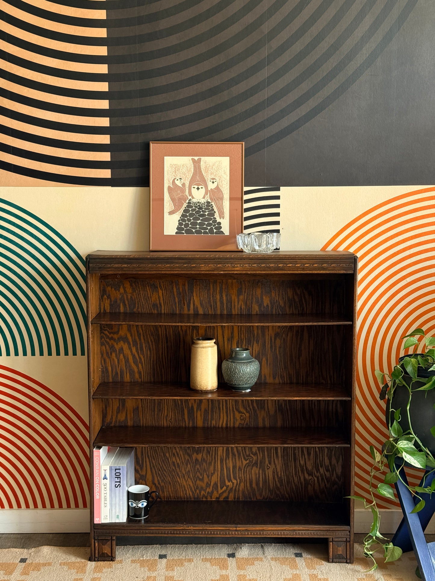 Vintage Oak Bookcase