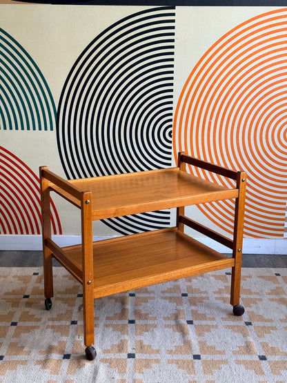 Danish Teak Bar Cart