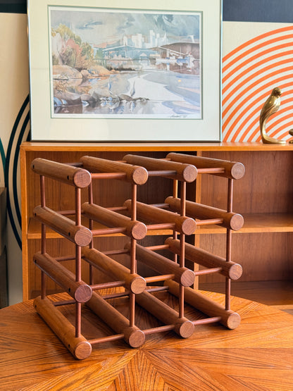 Danish Wine Rack Bottle Holder by Richard Nissen for Nissen Langaa,1960s