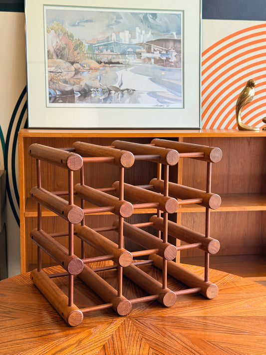 Danish Wine Rack Bottle Holder by Richard Nissen for Nissen Langaa,1960s