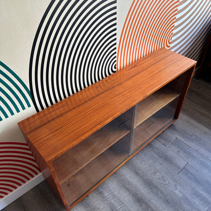 Vintage Teak and Glass Cabinet