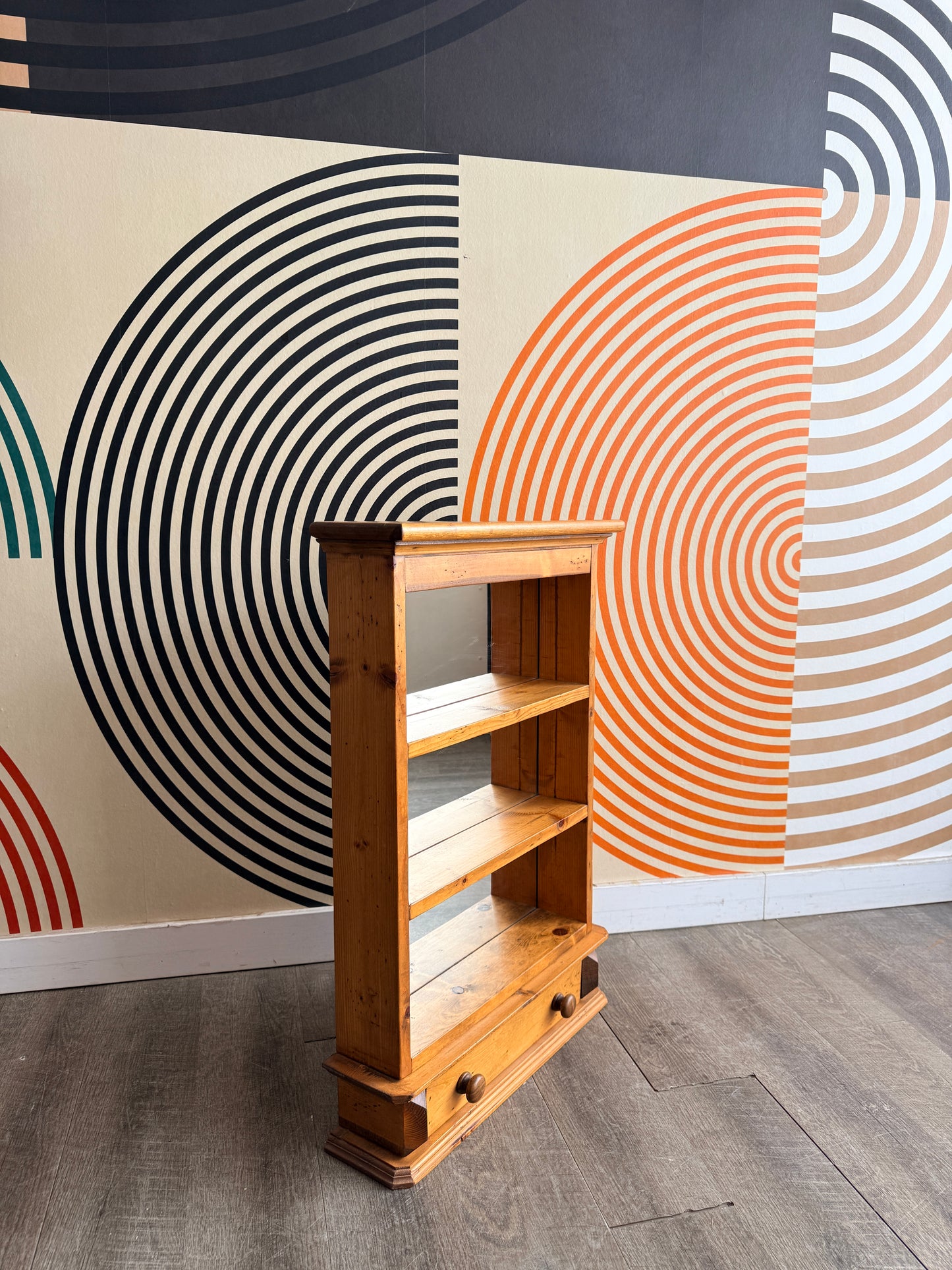 Vintage Pine Hanging Shelf