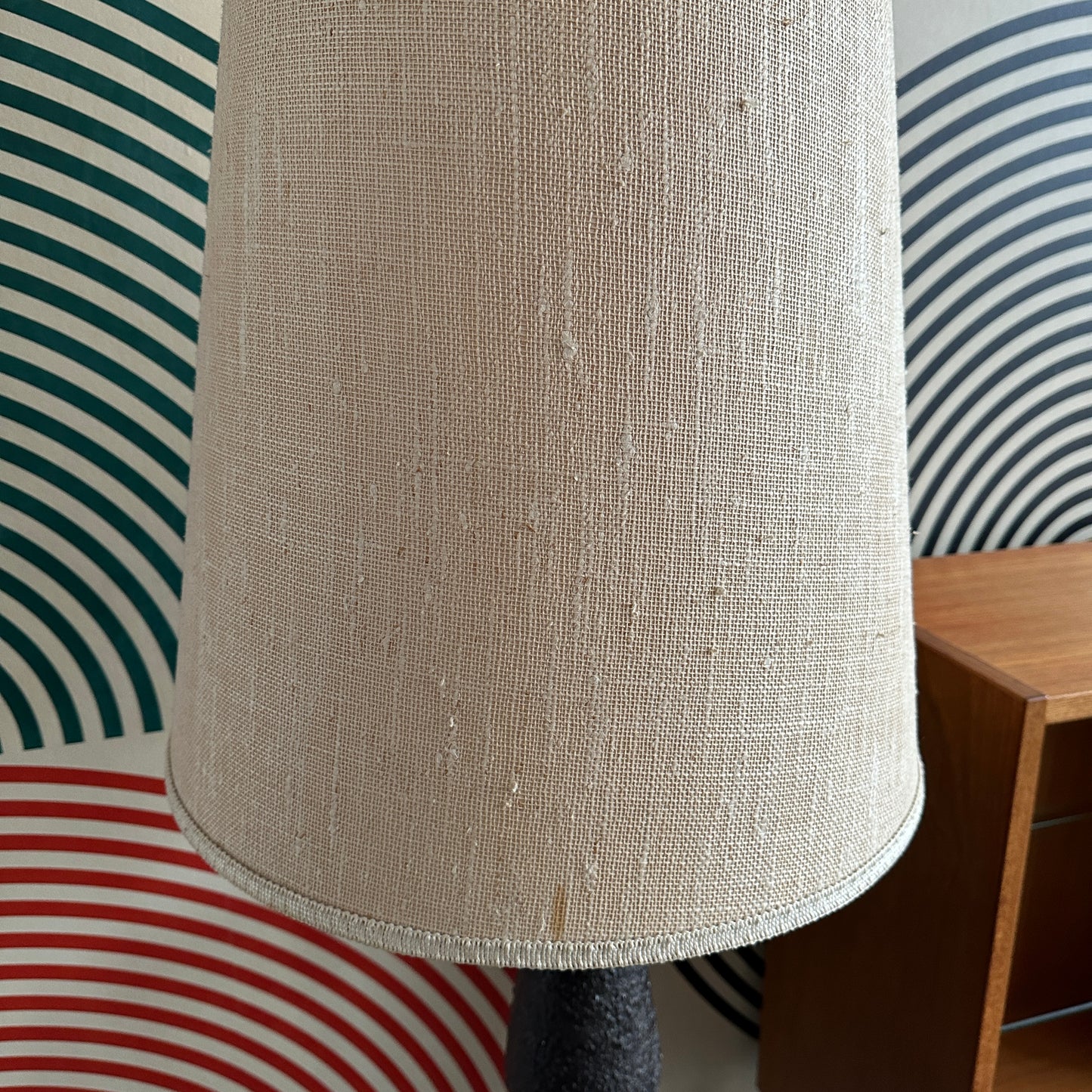 Extra Tall Vintage Midcentury Modern Ceramic Floor Lamp