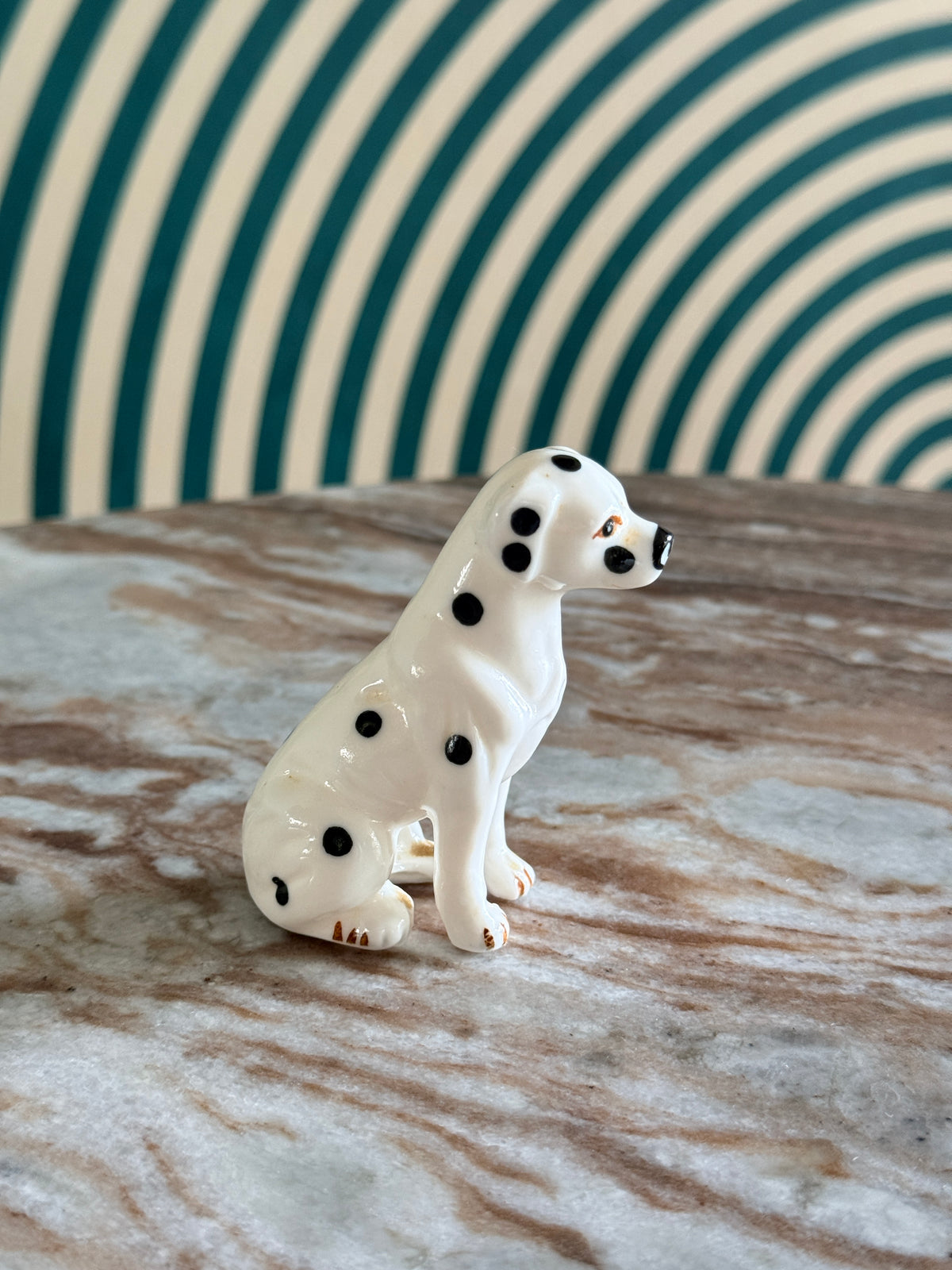 Vintage Bone China Dalmatian Figurine 3"