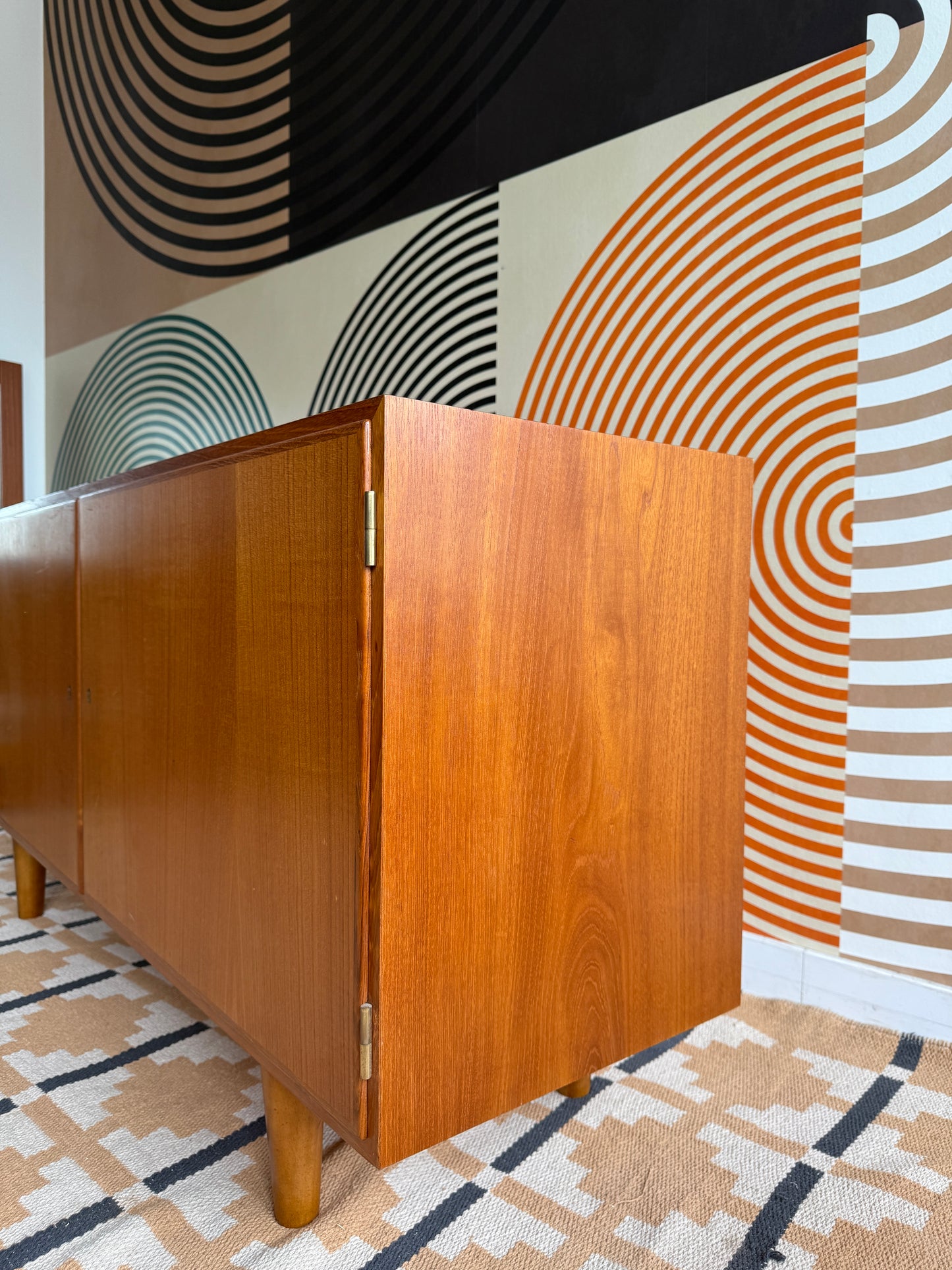 Vintage Danish Teak Sideboard by Hundevad
