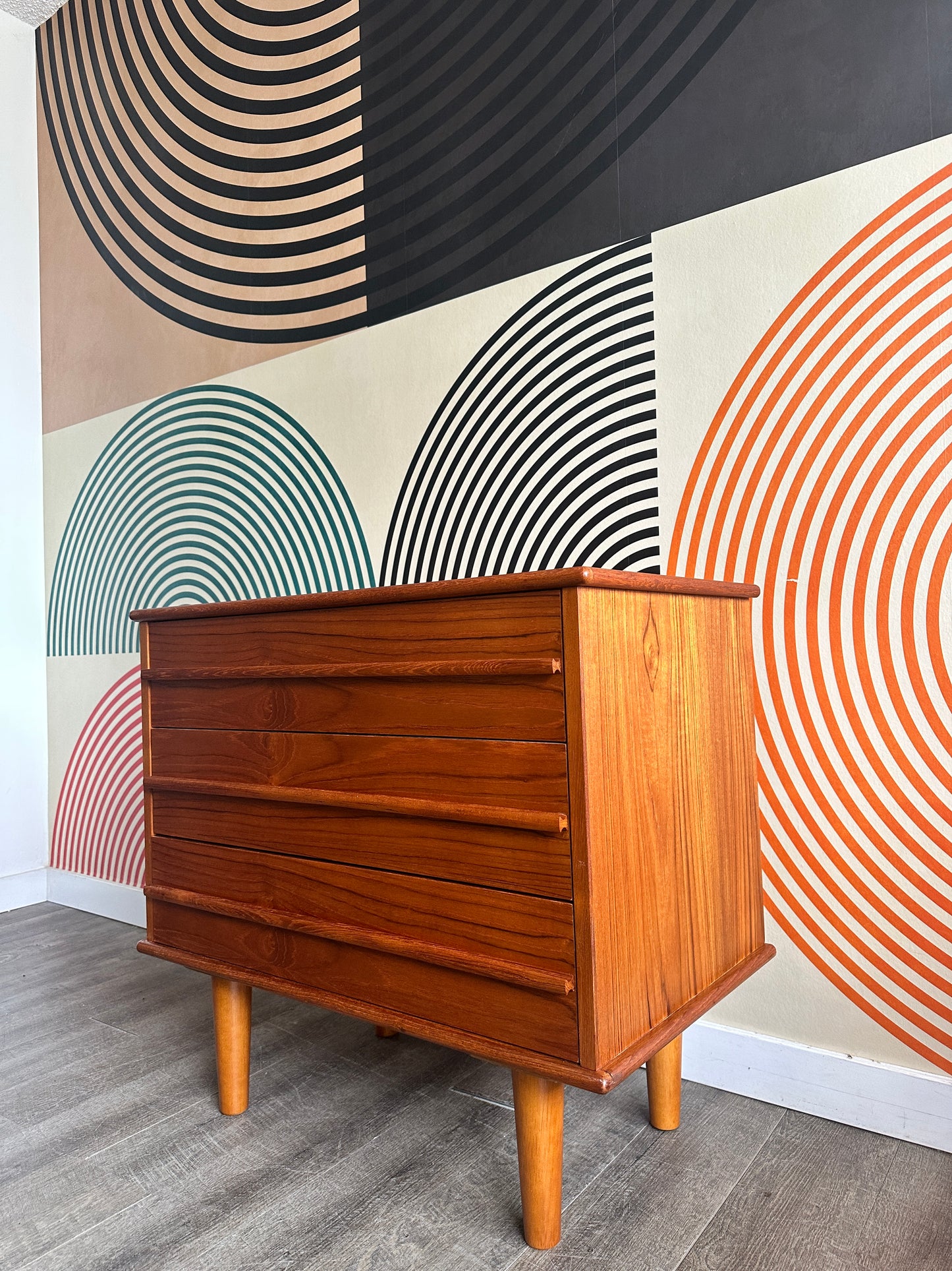 Small Teak Chest of Drawers