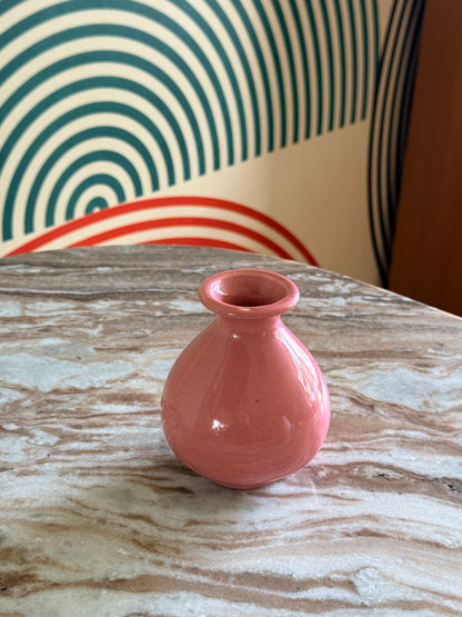 Small Vintage Pink Glazed W.German Pottery Vase, 234-10