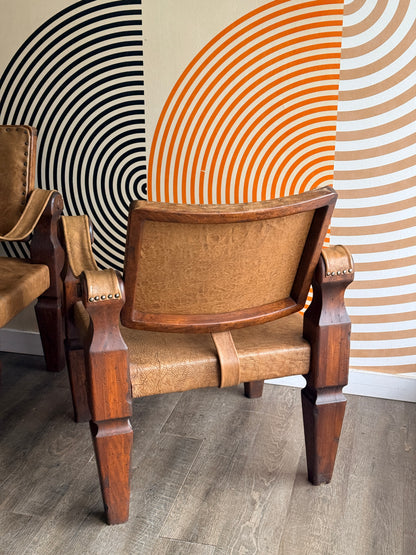 Vintage Mexican Tilt-Back Lounge Chair