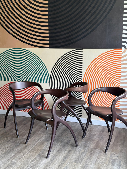 Contemporary Sculptural Dining Chairs by A. Sibau Domitalia