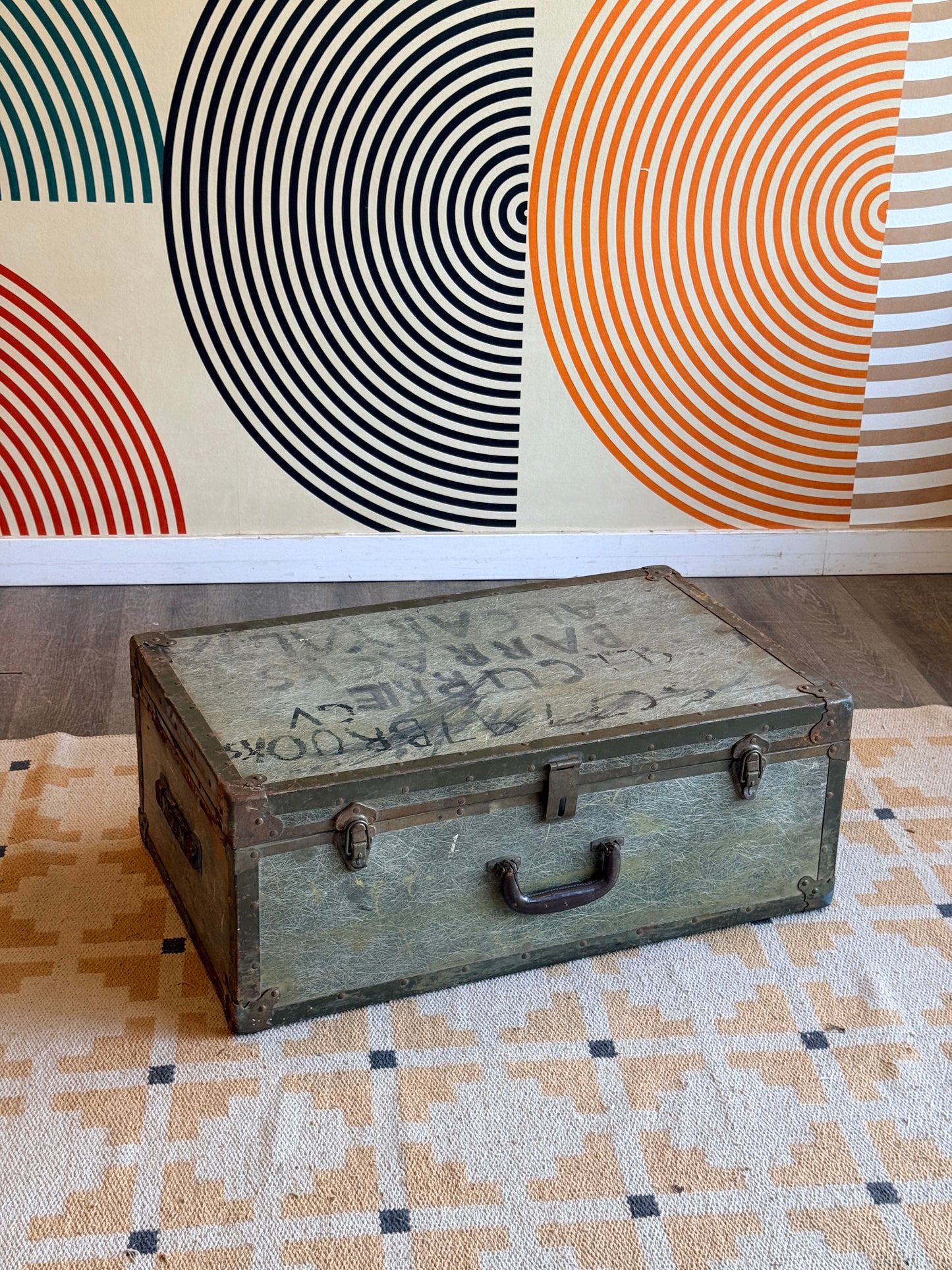 Vintage Military Fibreglass Trunk