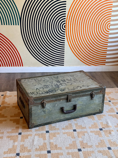 Vintage Military Fibreglass Trunk