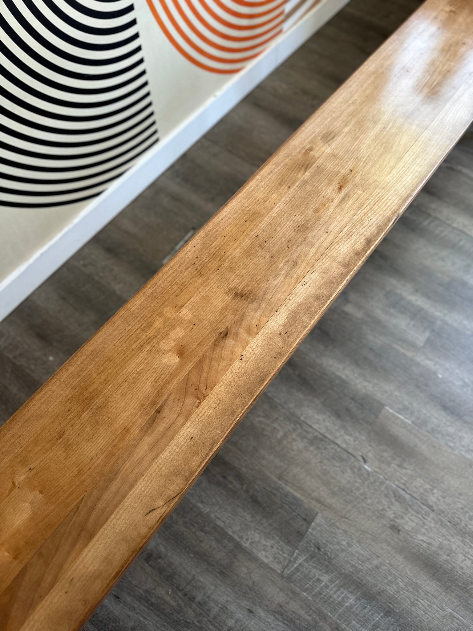 Vintage Solid Wood Gym Bench