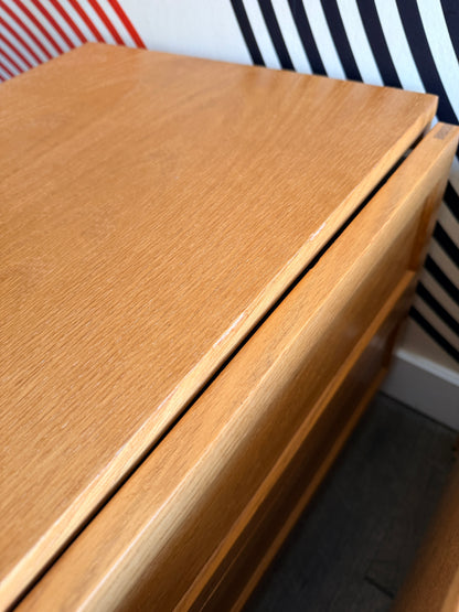 Pair of Vintage Oak Nightstands