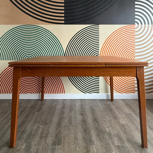 Vintage Rectangular Teak Dining Table