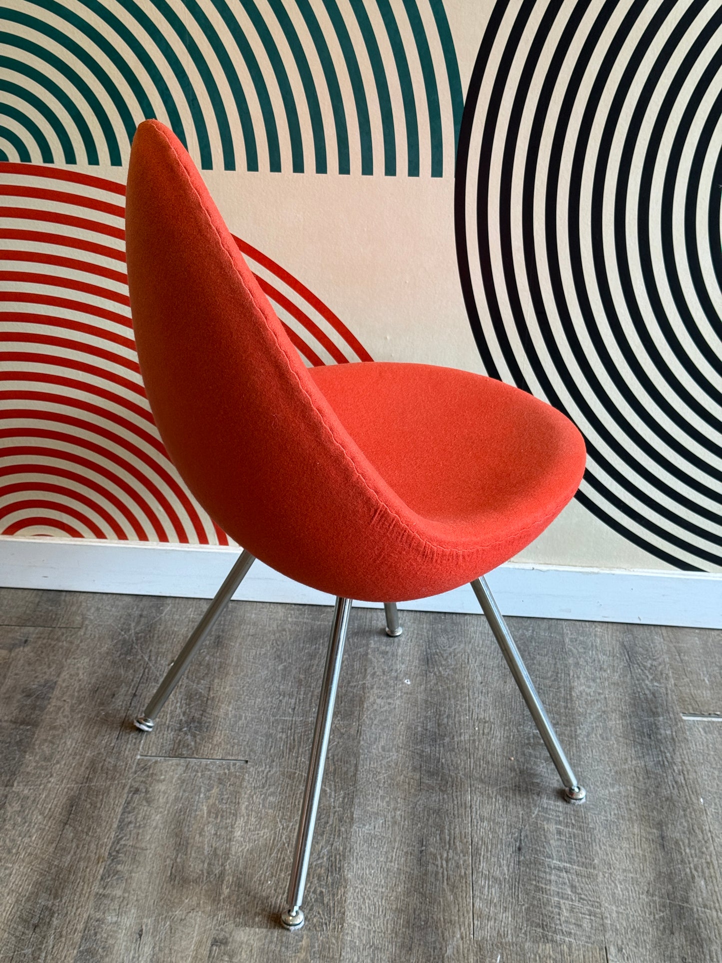 Red-Orange Drop Chair (Replica)