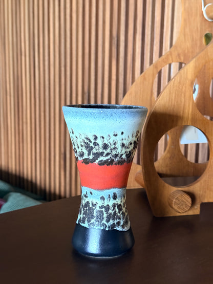 Vintage W.German Fat Lava Pottery Vase,103-18
