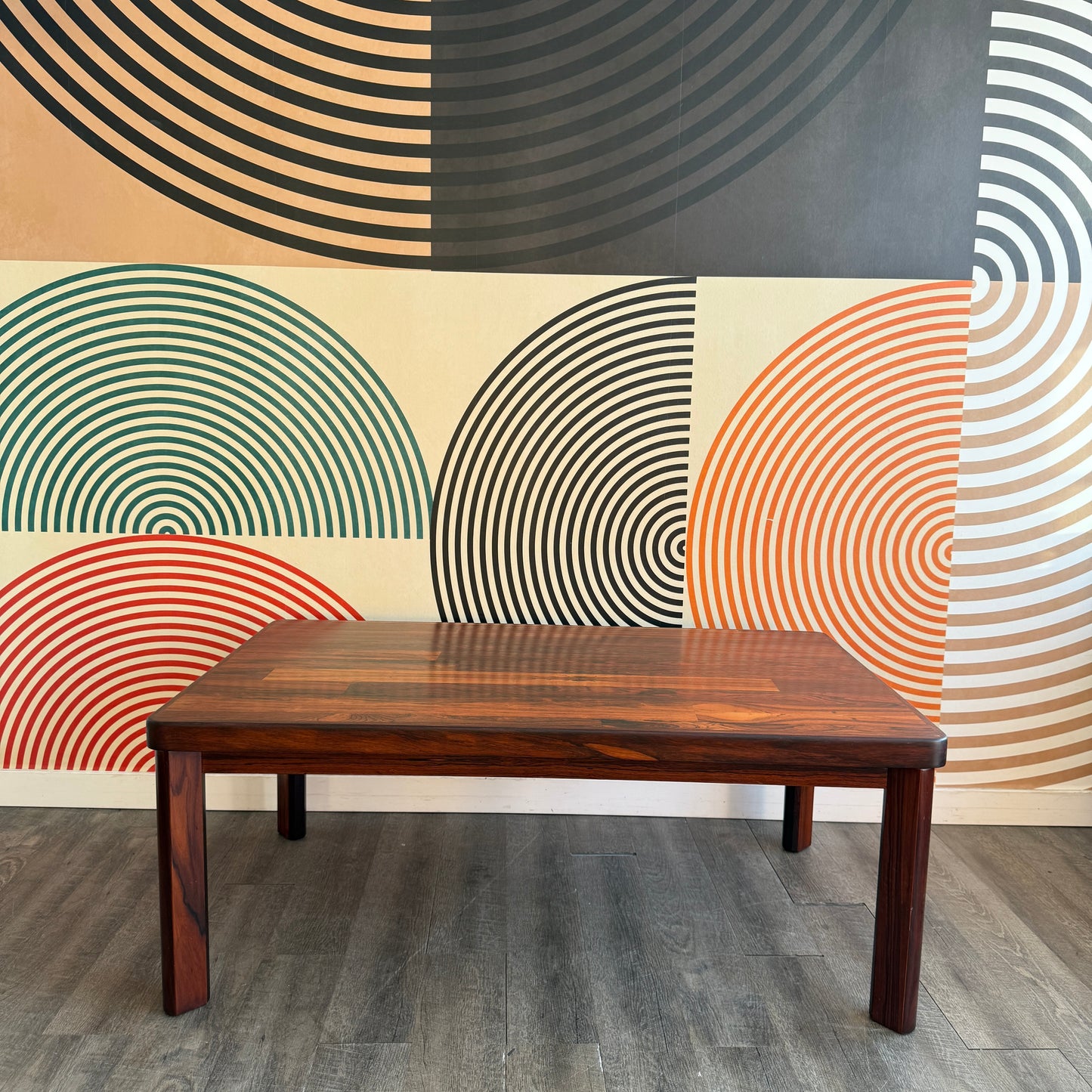 Vintage Rosewood Rectangular Coffee Table