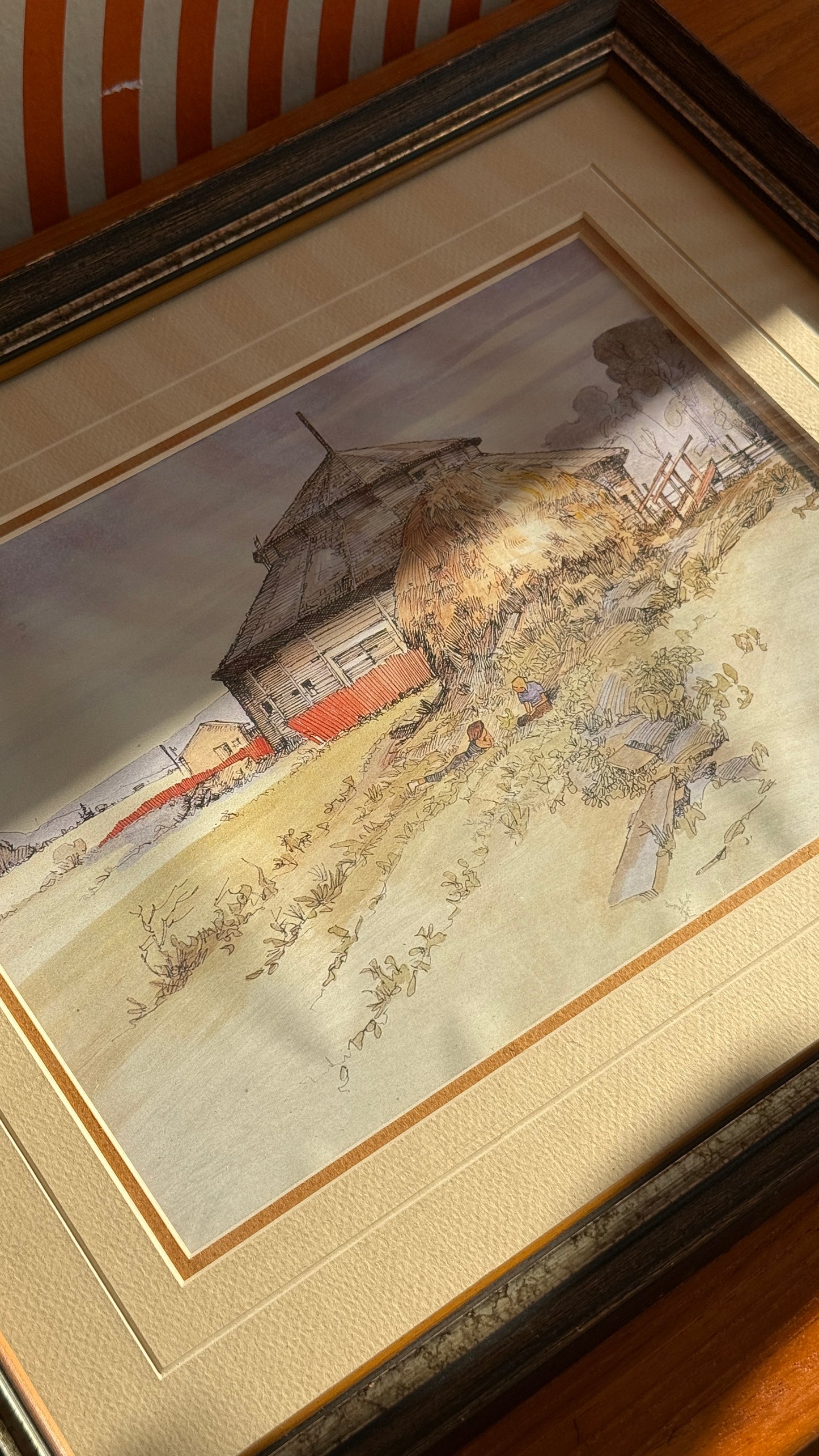 Vintage Meredith Evans “Quiet Talk” Fort Edmonton Print