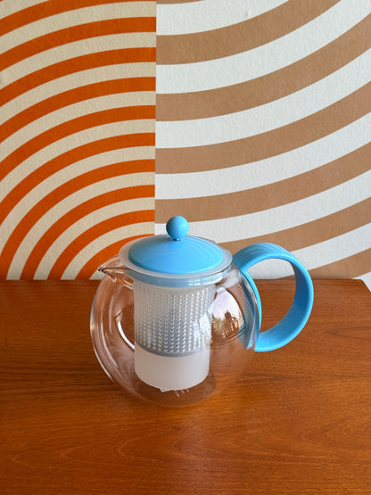 Vintage Yellow Assam Round Teapot Press with Infuser by Bodum