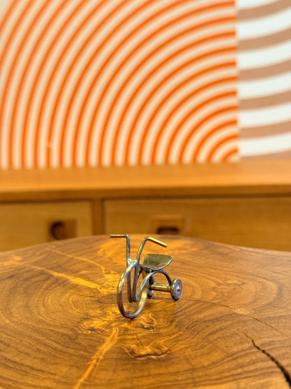 Vintage Miniature Brass Tricycle