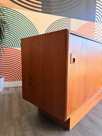 Vintage Teak Sideboard on a Platform Base