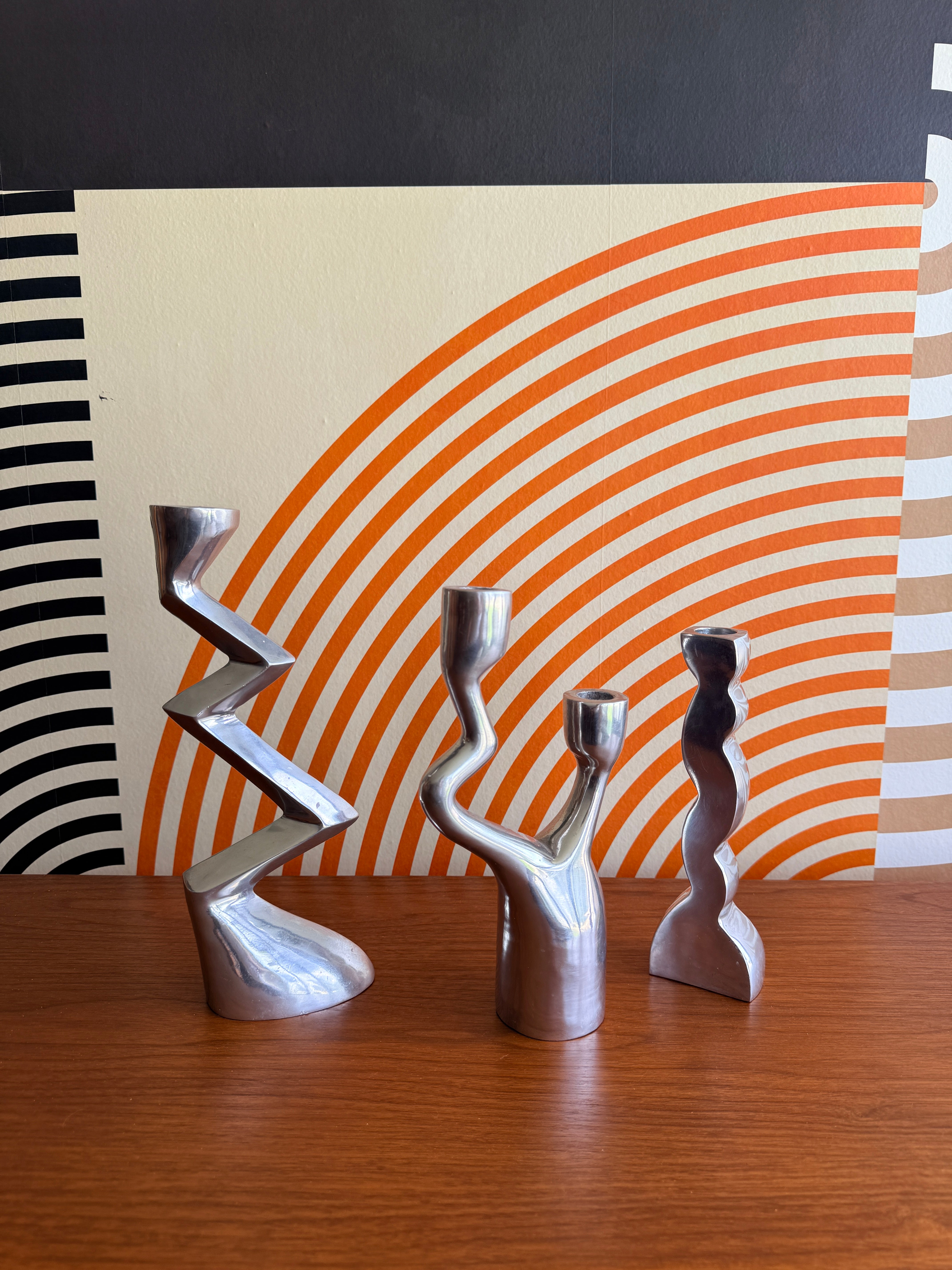 Mikano♪　英国作家物 M.HILTON 1981 燭台 大型オブジェ Matthew Hilton 1980s Candle Holder Trio – DDStudiosLoft