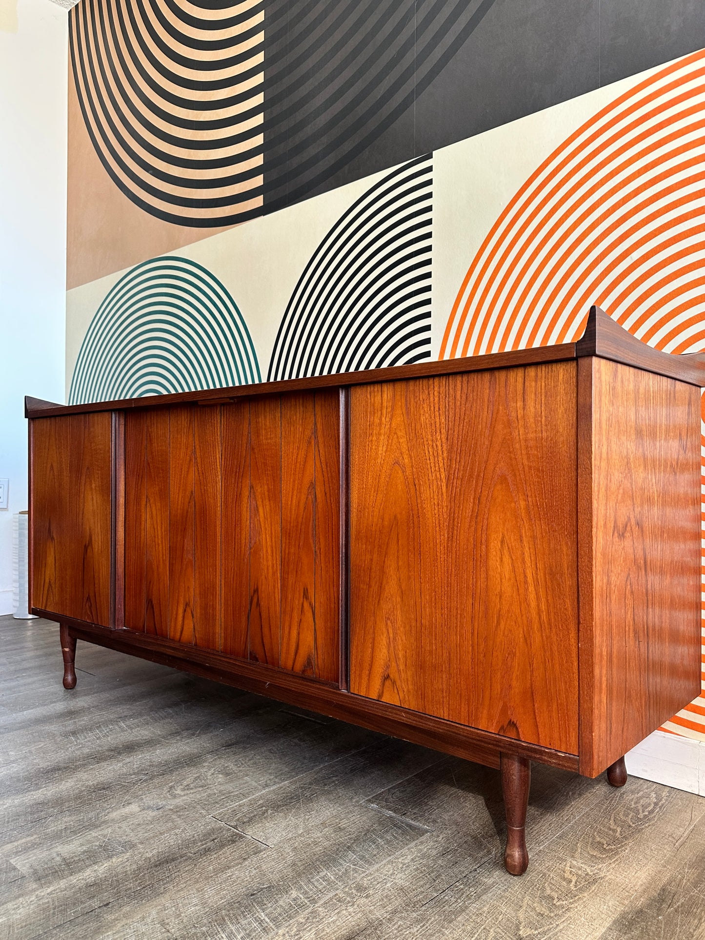 Vintage Converted Teak Credenza