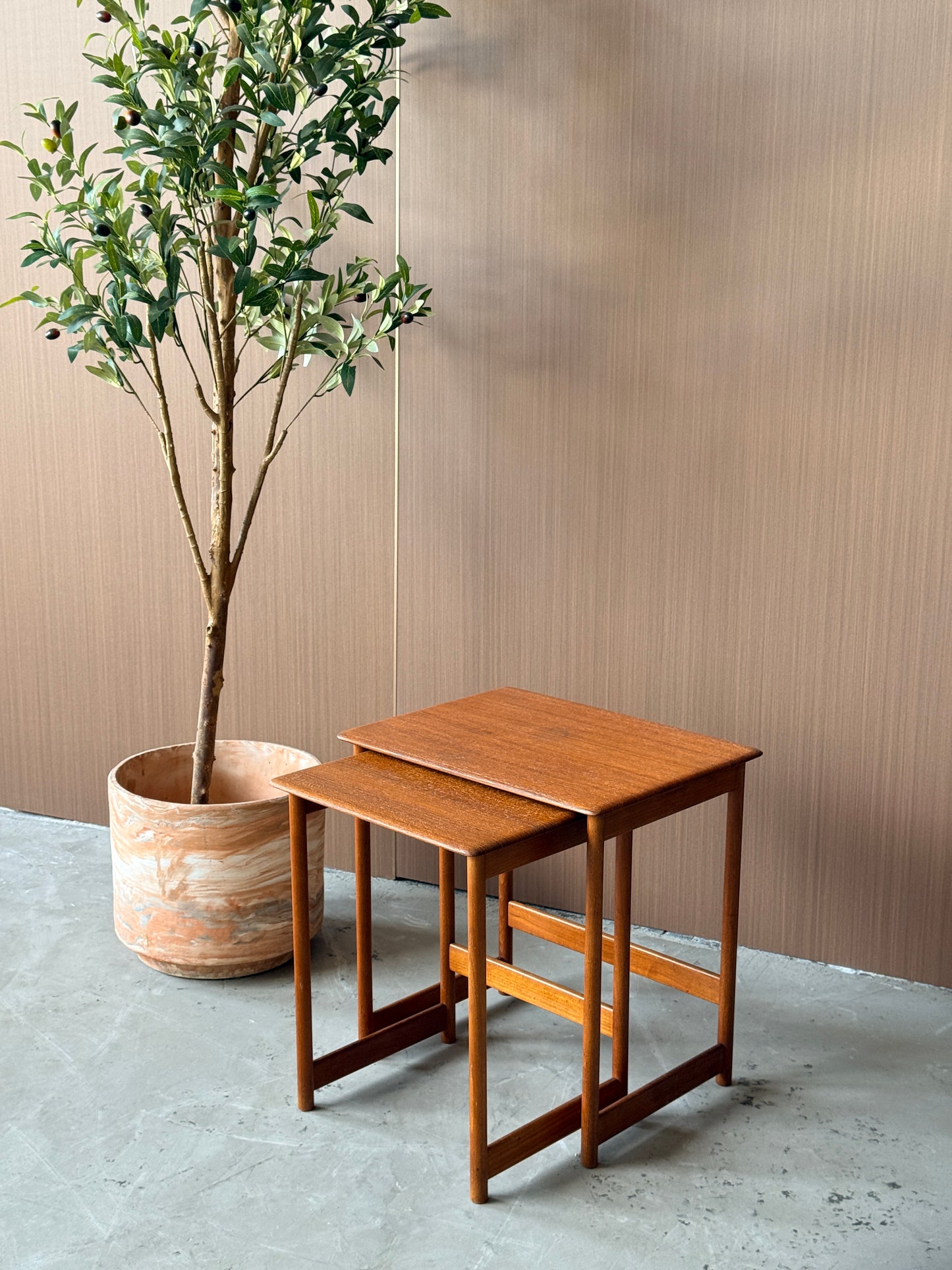 Vintage Teak Nesting Tables by Rasmus Solberg,Norway