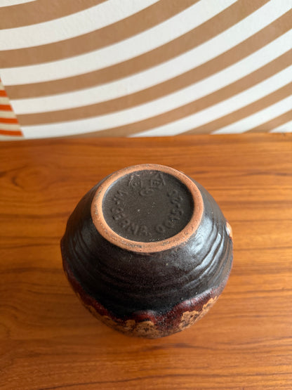 Vintage West German Fat Lava Vase by Carstens Tönnieshof