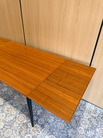 Vintage Teak Draw-Leaf Dining Table