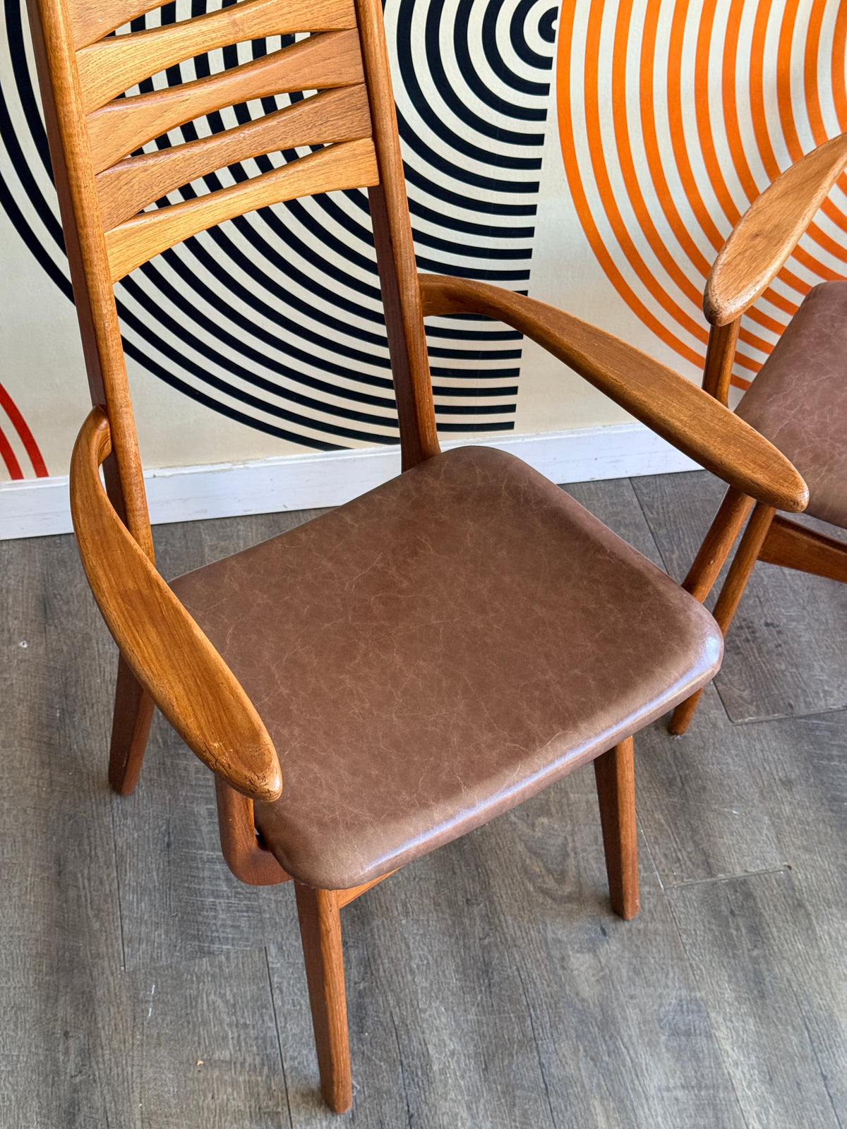 Pair of Danish Teak Dining Chairs